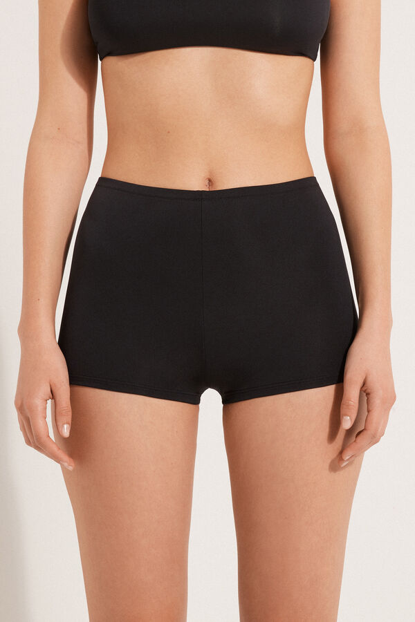 Culotte de Bikini Tipo Shorts de Microfibra Reciclada  
