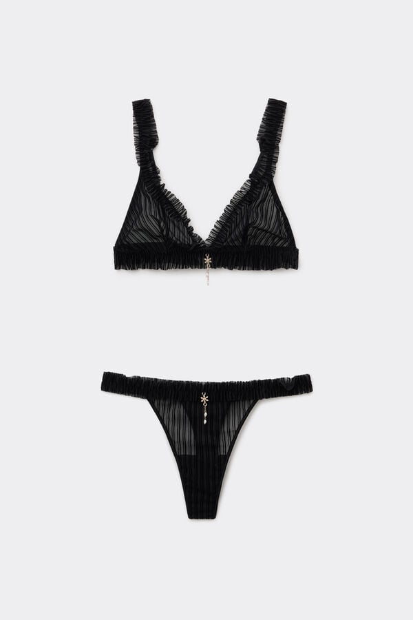 Conjunto Sujetador Tri&aacute;ngulo / Tanga Flock  