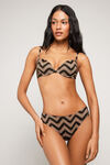 Haut de Bikini Push-Up Rembourr&eacute; Chevron Shine