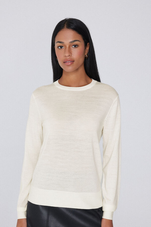 Pull Ras-du-cou Épais 100 % Laine Mérinos  