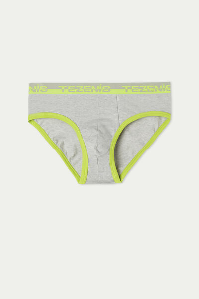 Cotton Briefs with Logo Elastic Band