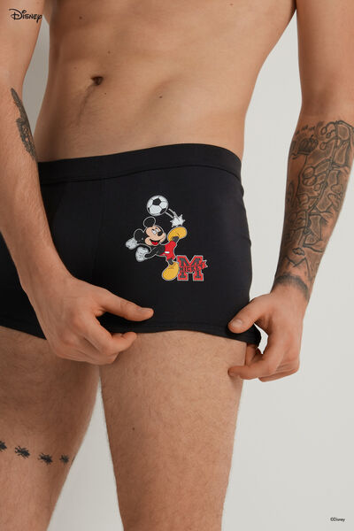 Cotton Boxers with Disney Mickey Mouse Football Print