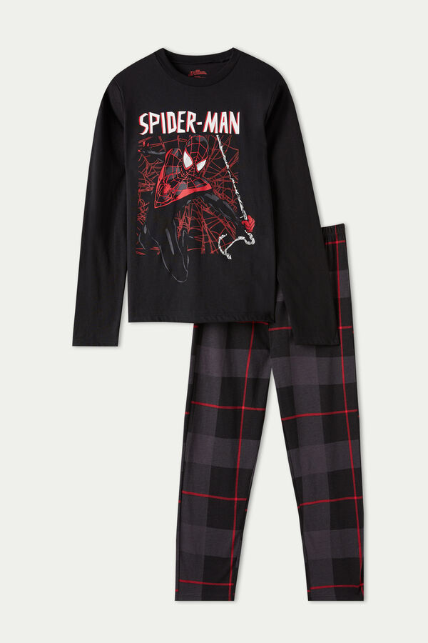 Długa Piżama Chłopięca z Nadrukiem Spider-Mana  