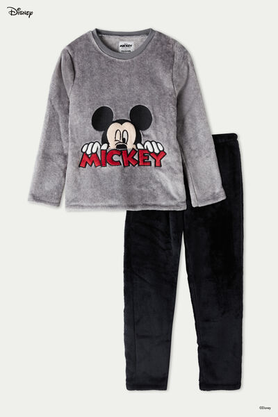 Pijama Comprido Menino em Tecido Polar Disney Mickey Mouse