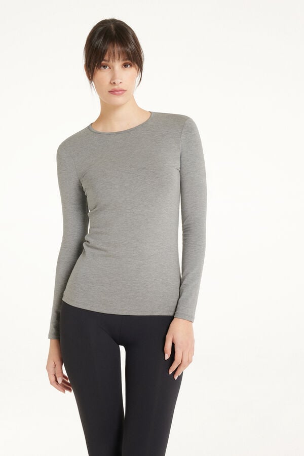 Pull Col Ras-de-cou Coton et Modal Thermique  