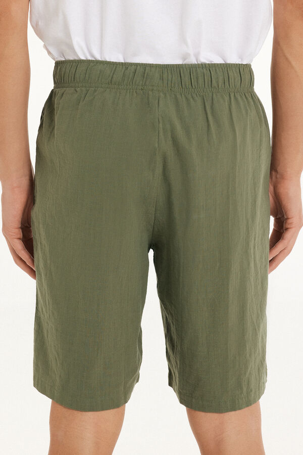 Pantaloni Scurți din Bumbac Super-Lejer 100% cu Buzunare  