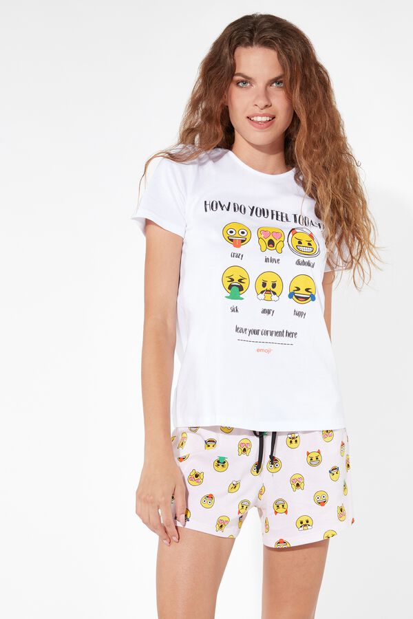 forum getrouwd Laptop Short Laughing Emoji Pyjamas - | Tezenis