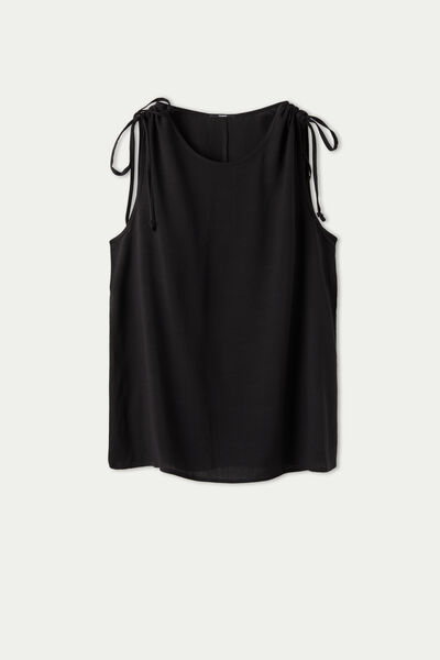 Canvas Camisole Top with Drawstring