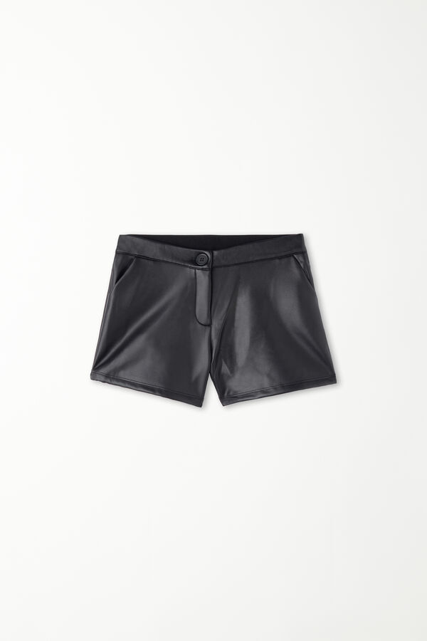 Girls’ Coated-Effect Thermal Shorts  