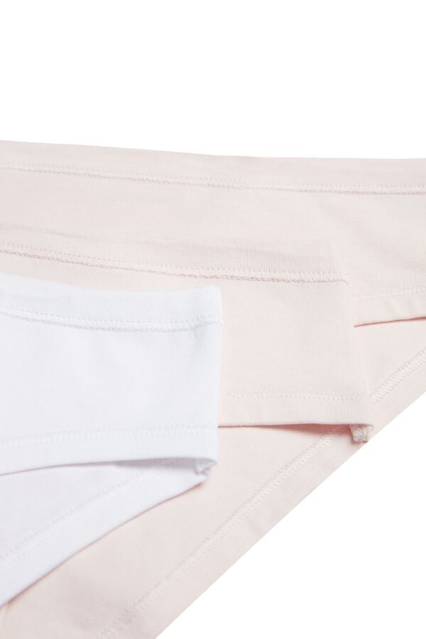 4 X Kalhotky z Elastické Bavlny Jednobarevné  