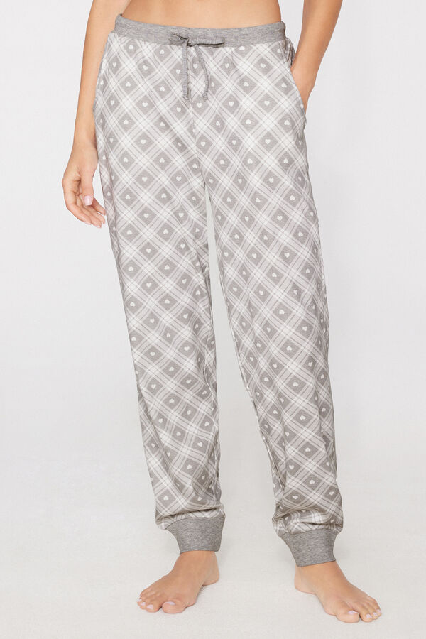 Cal&ccedil;as Jogger em Algod&atilde;o Grosso Estampado  