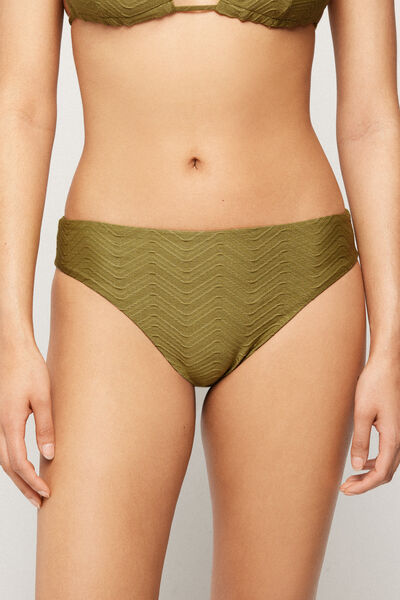 Olive Green Sparkling Touch Classic Bikini Bottoms