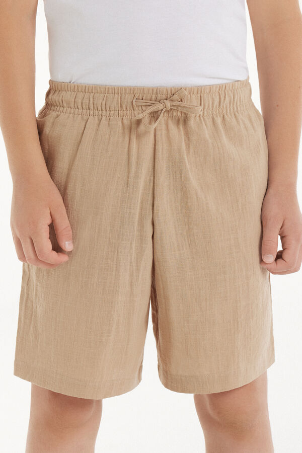 Short in 100% Cotone Super Leggero con Coulisse Bimbo  