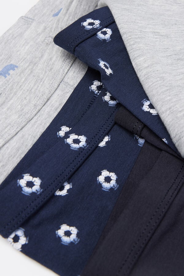 4 Paia di Boxer Bimbo in Cotone Stampato  