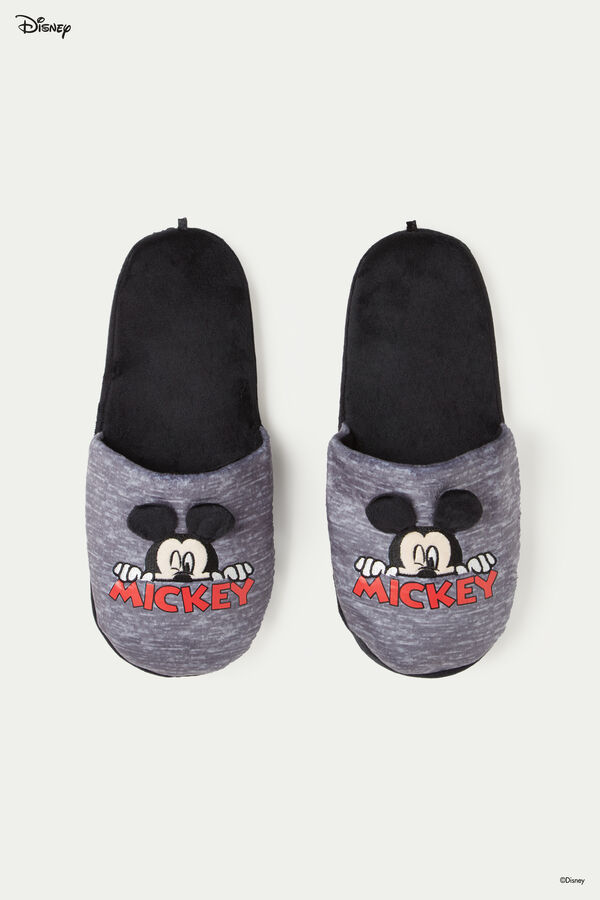 Mens’ Disney Mickey Mouse Slip-Ons/Slippers  