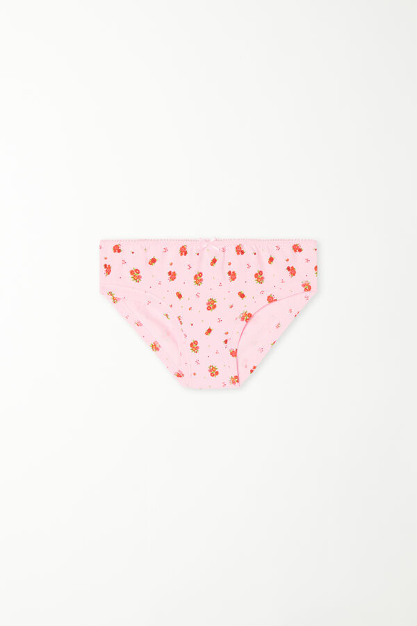 Girls’ Basic Printed Cotton Knickers  