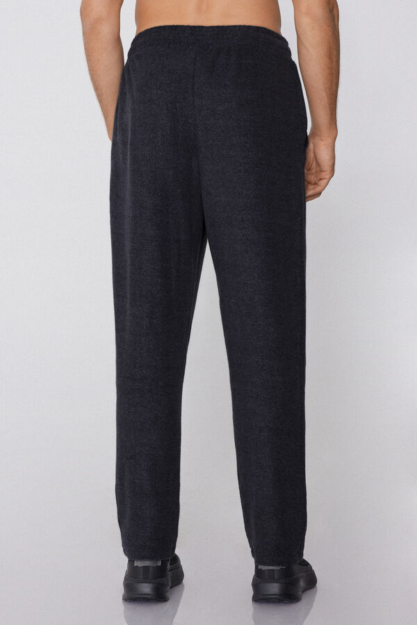 Pantaloni Lunghi Felpa Rovesciata con Tasche  