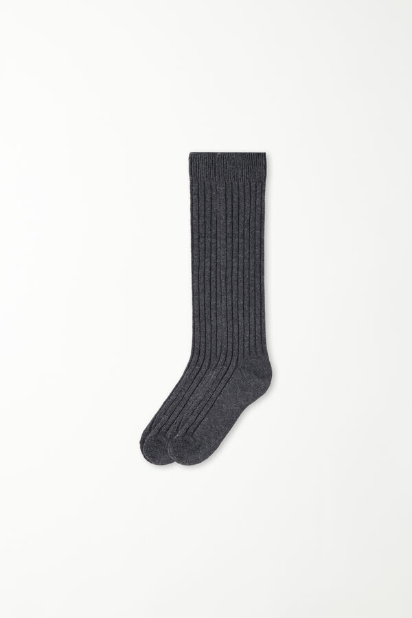Long Thick Ribbed Socks  