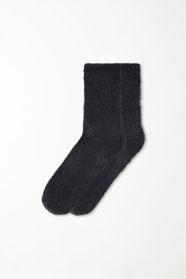 Heavy 3/4-Length Fur-Effect Socks  