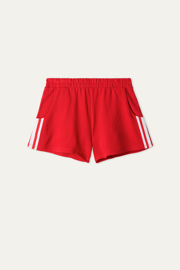 Cotton Fleece Shorts with Band  
