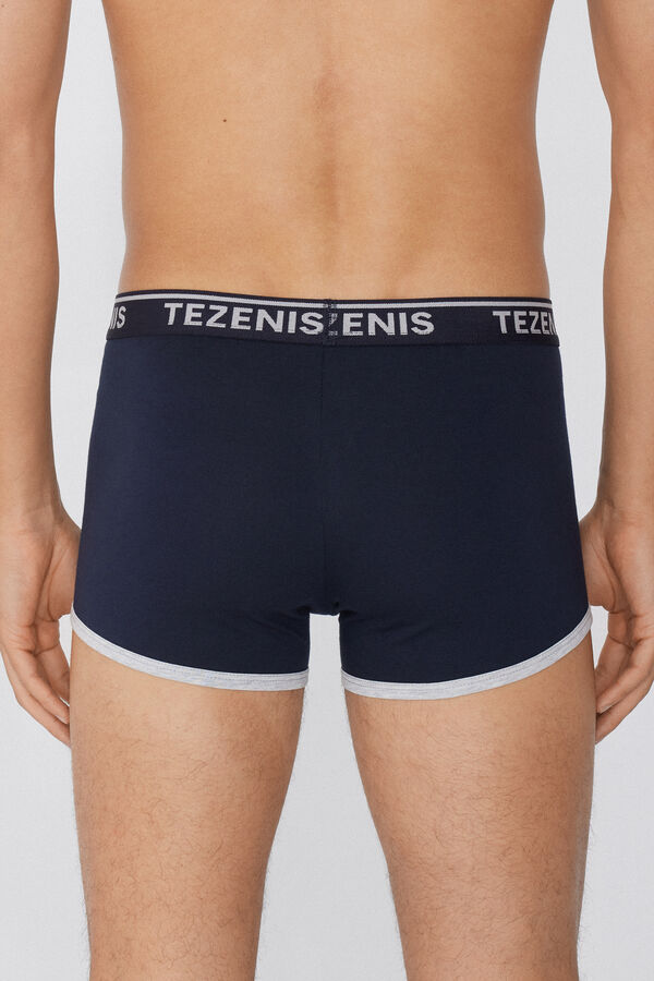 Boxers de Algodão Orgânico com Orlas Contrastantes e Logótipo  