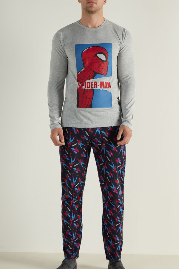 Pijama Largo Hombre con Estampado Spider-Man |