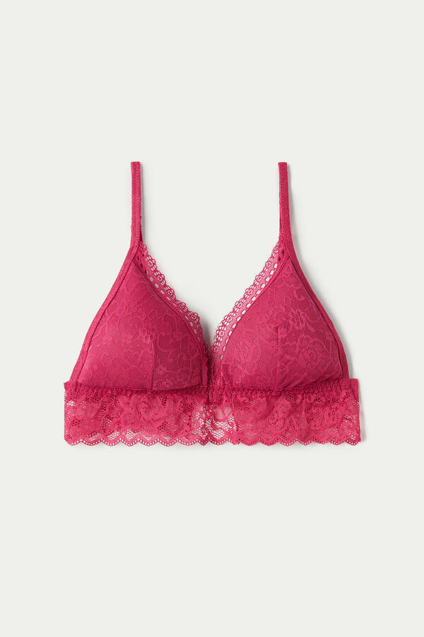 London Special Triangle Bra in Lace with Removable Cups - | Tezenis
