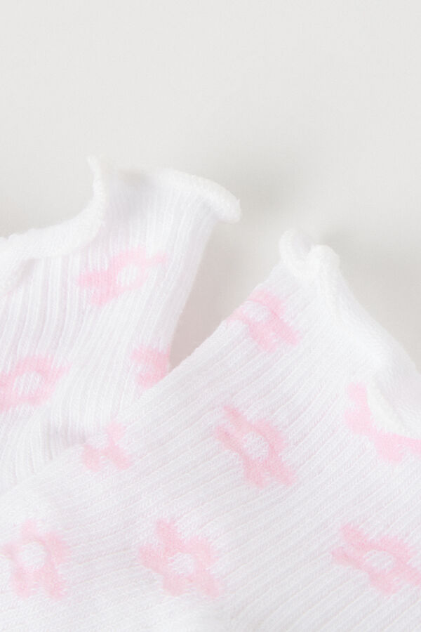 Dívčí Krátké Ponožky Bavlněné Vzorované  