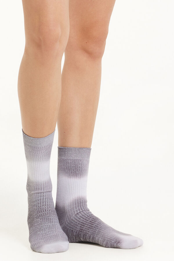 3/4-Socken aus gerippter Baumwolle  