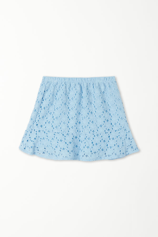 Girls’ Short Lace Skirt  