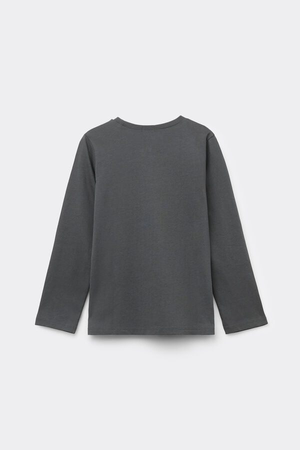 Maglia Manica Lunga Cotone Stampato Bimbi Unisex  