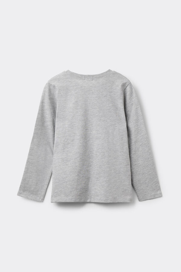 Maglia Manica Lunga Cotone Stampato Bimbi Unisex  