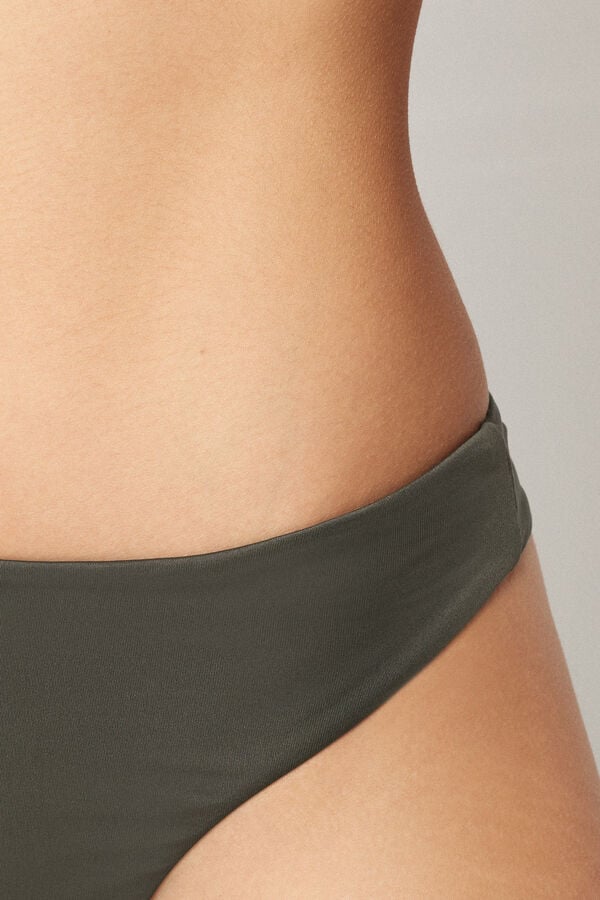 Brazilian-Bikinislip Timeless Look Camouflage-Gr&uuml;n  