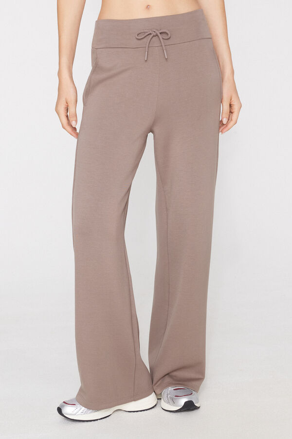 Pantalon Palazzo Bandes C&ocirc;tel&eacute;es Douceur Sup&eacute;rieure  