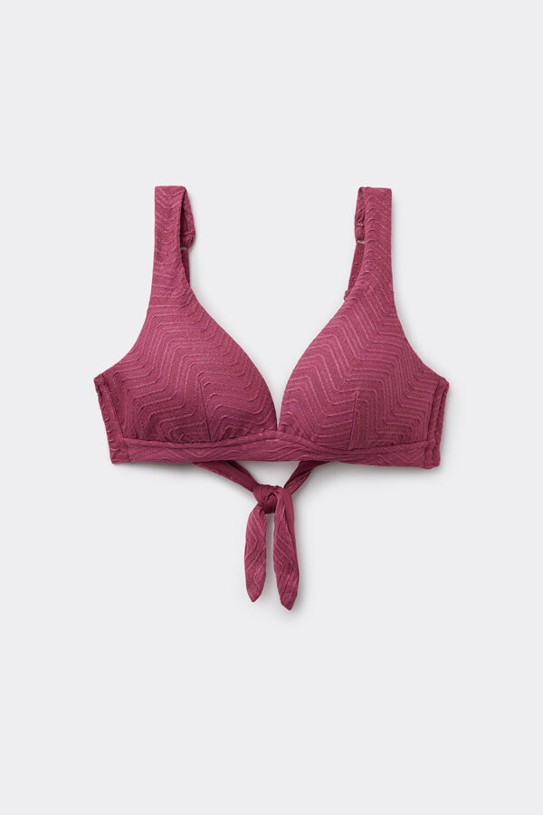 Biquini Triangle de Tirant Ample Sparkling Touch Malva  