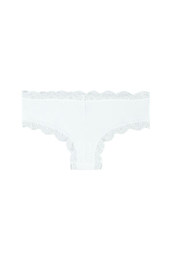 Lace and Microfiber Cheeky Hipster  