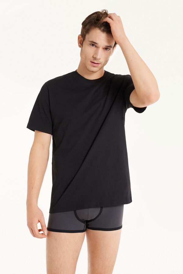 Basic Relaxed-Fit Cotton T-Shirt  