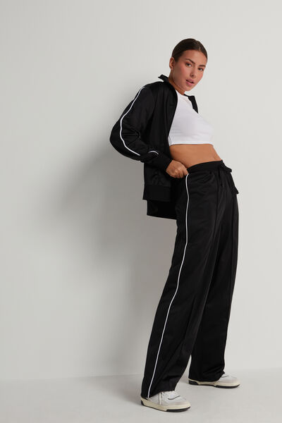 Tricot Sweatpants with Piping