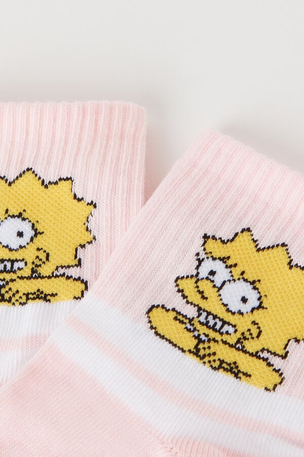 Chaussettes Courtes Fille Imprimé The Simpsons  
