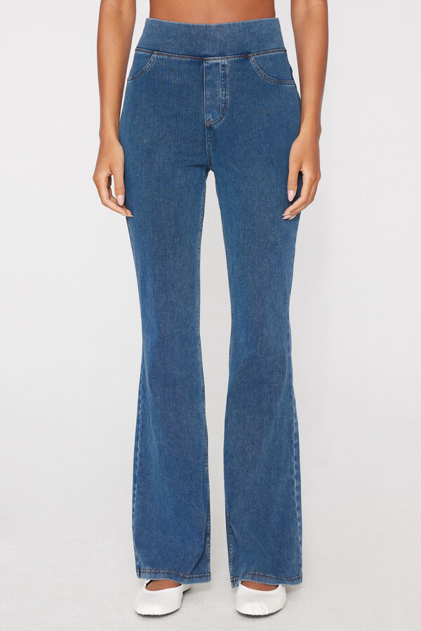 Pantaloni Flare Denim Extra Stretch  
