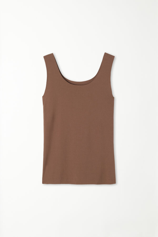 Raw-Cut Cotton Camisole  