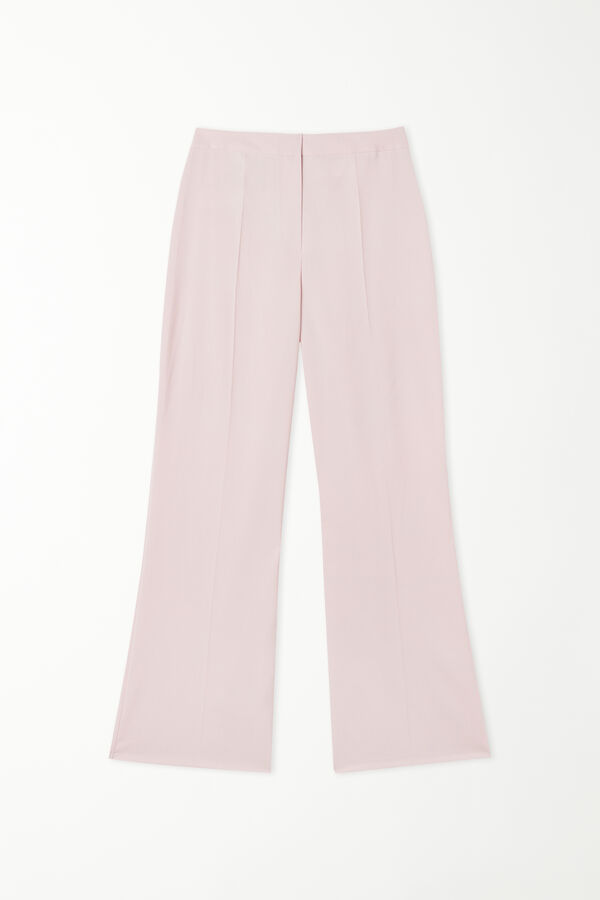 Flared Canvas Pants  
