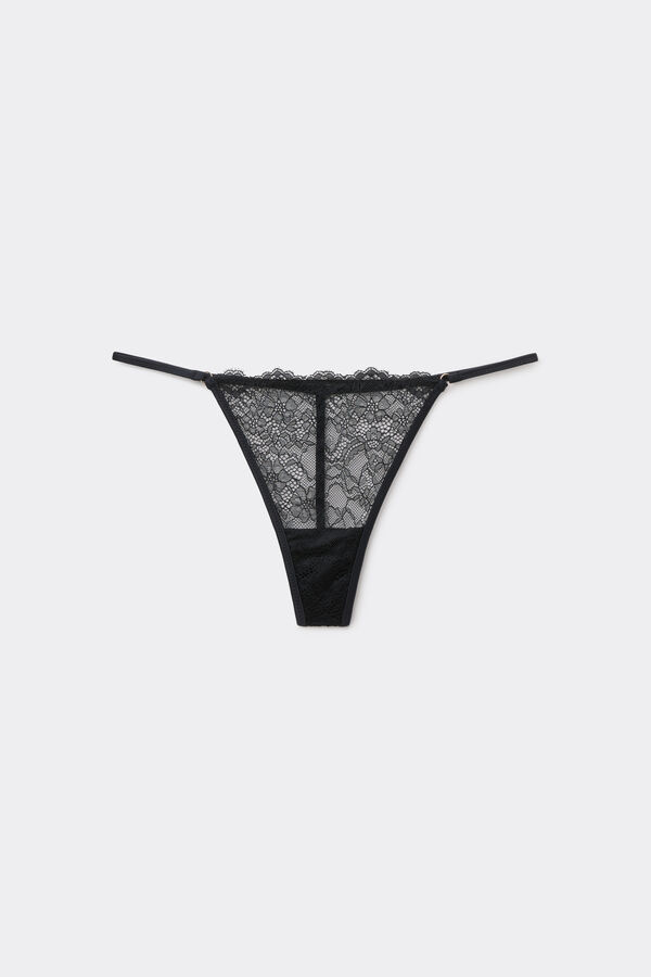 Lace Tanga Panel G-String  