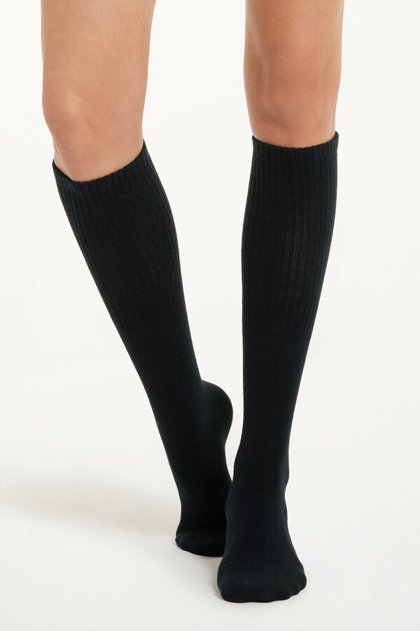 Long Warm Ribbed Socks - Socks - Women | Tezenis