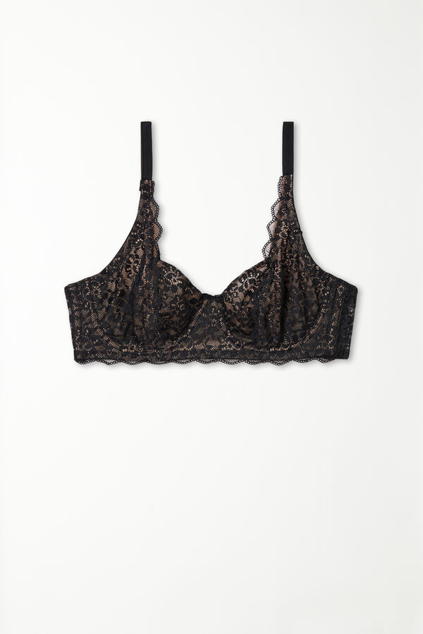 Paris Recycled Lace Unpadded Balconette Bra  