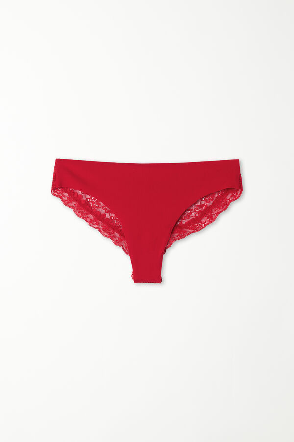 Recycled Lace and Laser Cut Cotton Brazilian Briefs  