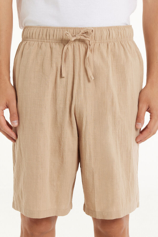 Pantalons Curts de 100% Cotó Super Lleuger amb Butxaques  