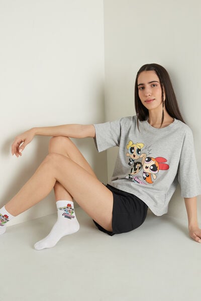 Kurzer Pyjama in Boxy-Passform Powerpuff Girls