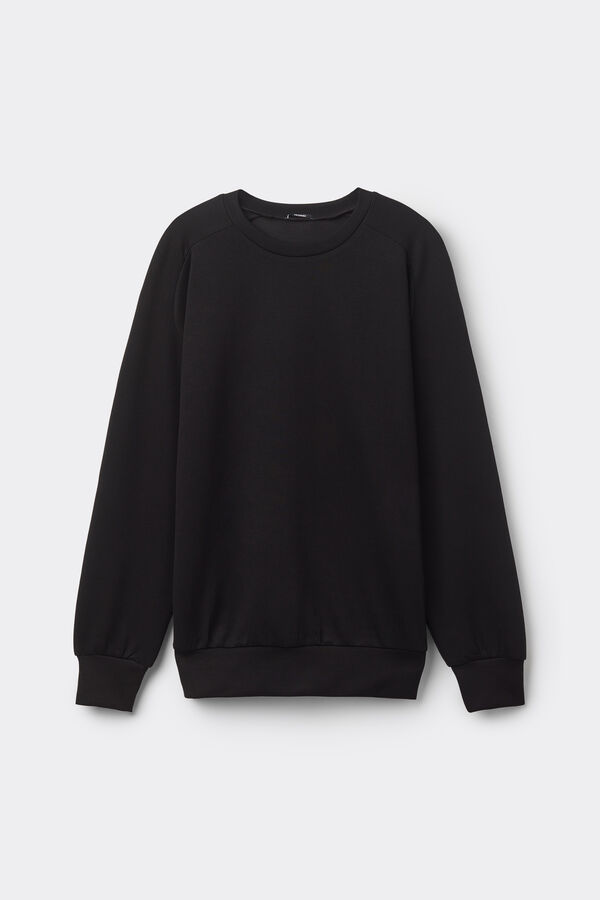 Soft Touch Viscose Round-Neck Sweatshirt  