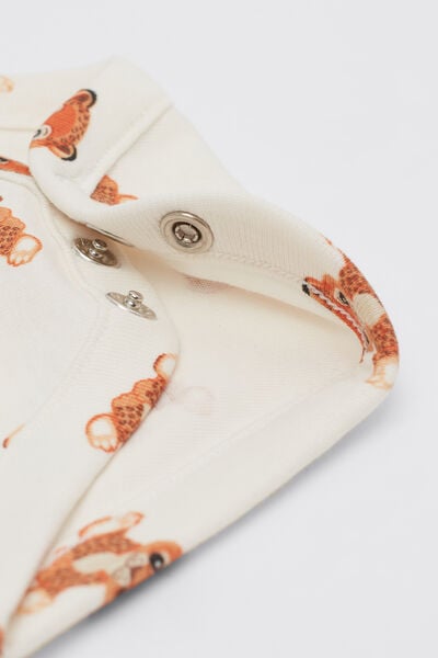 Body Beb&egrave; Spalla Larga in 100% Cotone Stampato